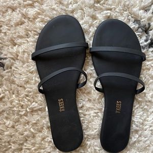 TKEES Black Sandals